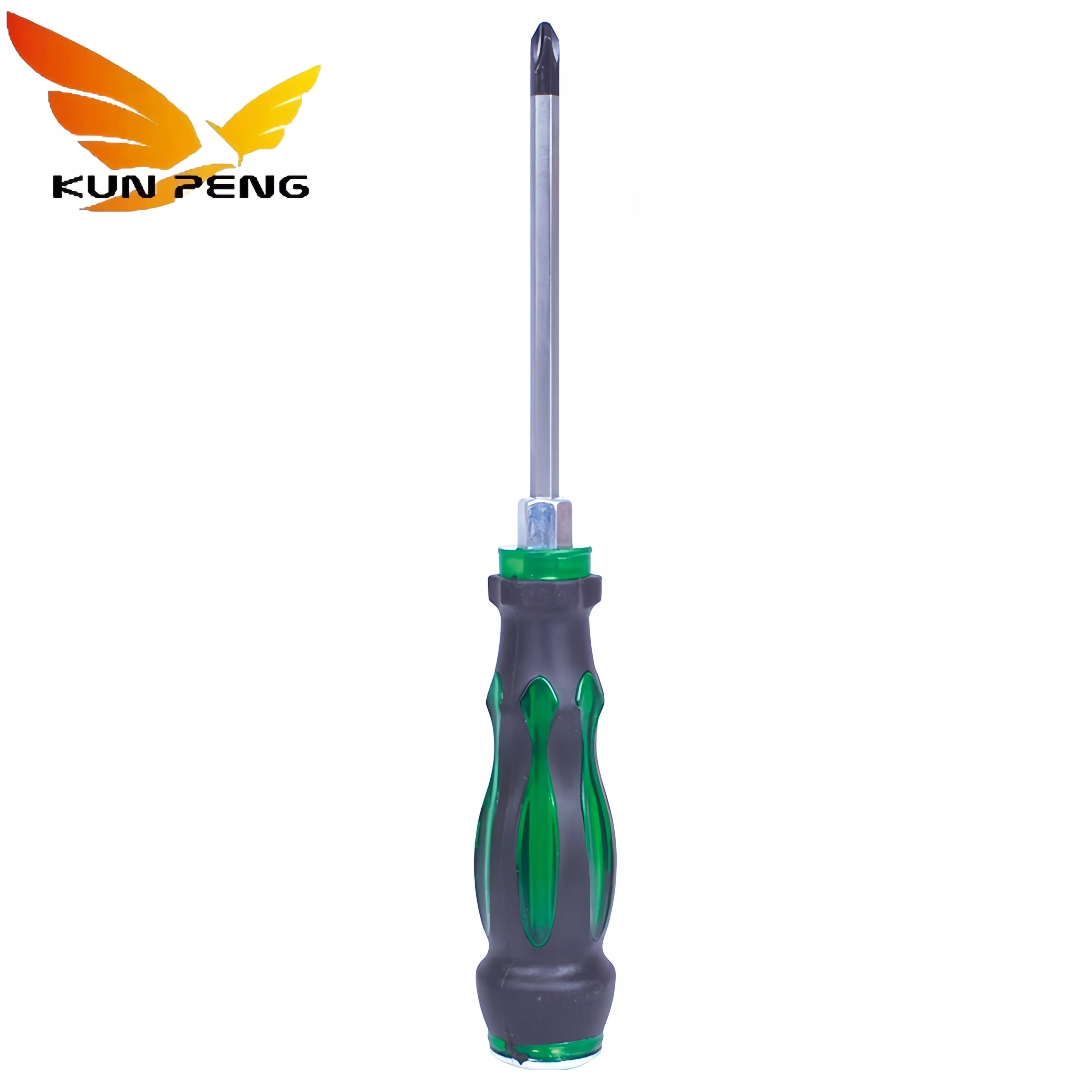 Hot Sale Green Octopus Handle Flat Blade Magnetic Screwdriver Auto Repair Tools Magnetic Crv Phillips Cross Screwdriver