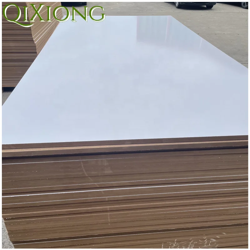 QIXIONG 2023 Hot sale furniture grade plain particle board white melamine particle board chipboard manufactures