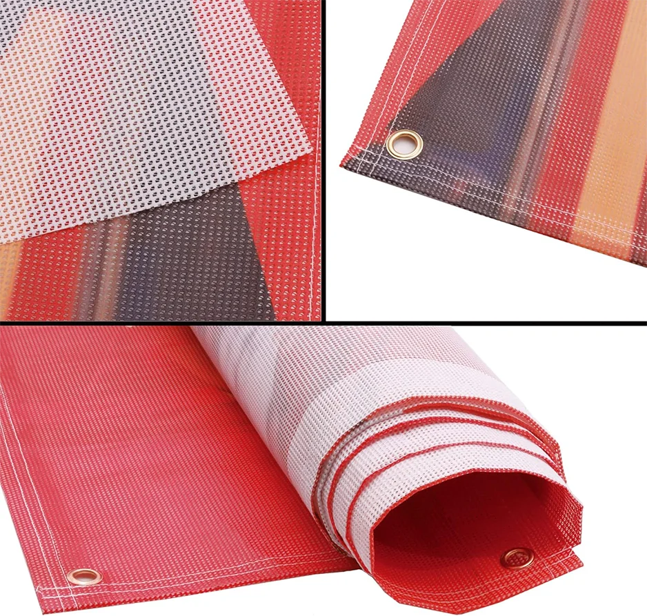 Good quality vinyl pvc flex mesh fence banner wide format silk fabric shade cloth banner
