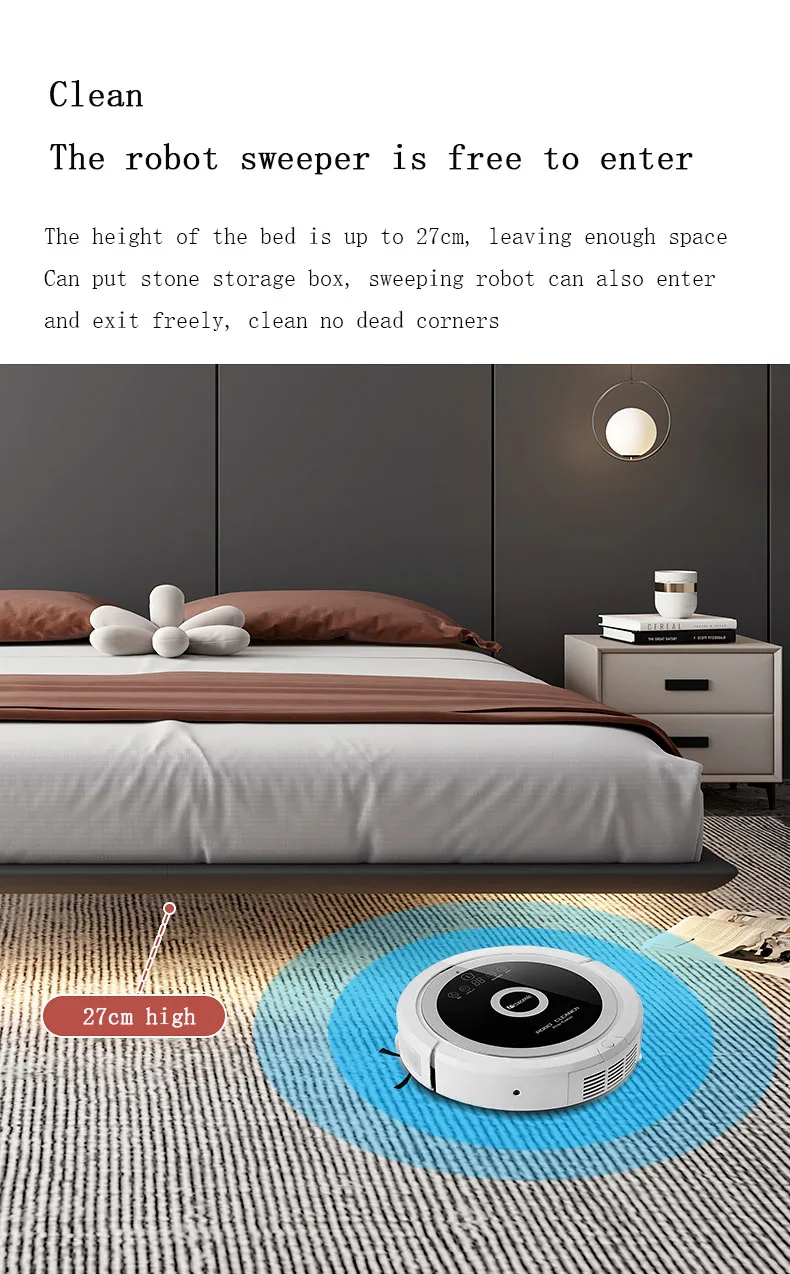 Floating Bed Frame Bedroom Furniture Wooden Queen King Size Low Platform Kama Metal Bed without headboard
