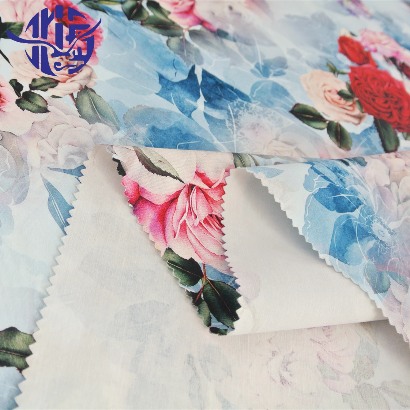 2020 summer and spring twill rose pattern digital print pima hijab cotton fabric india