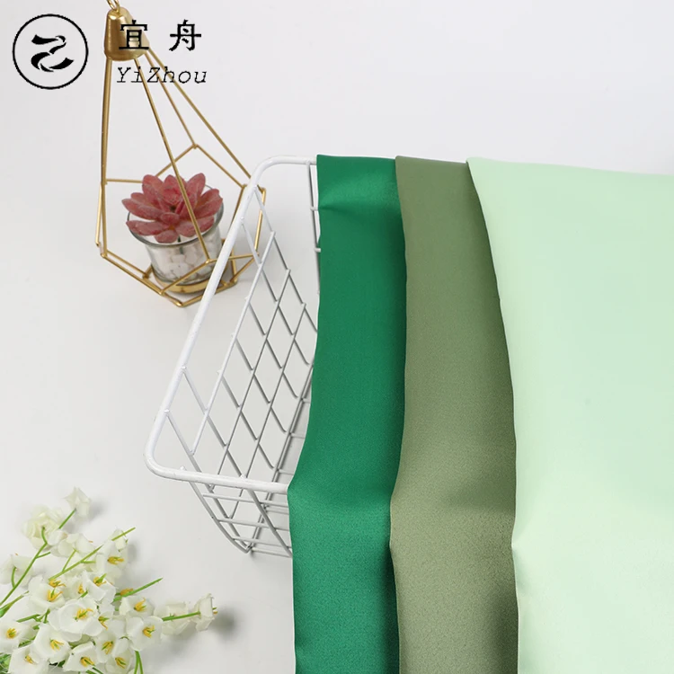 Wholesale 100D*200D polyester bridal satin fabric matte thick polyester satin fabric for wedding dress stage costume