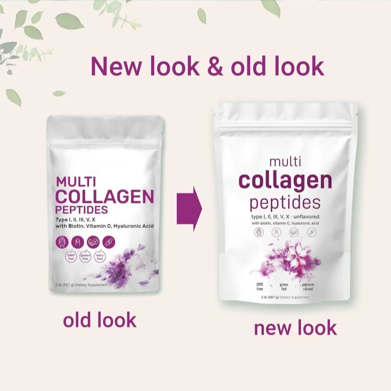 Popular hot sell multi collagen peptides powder Biotin collagen gummies Collagen Powder for Skincare Beauty