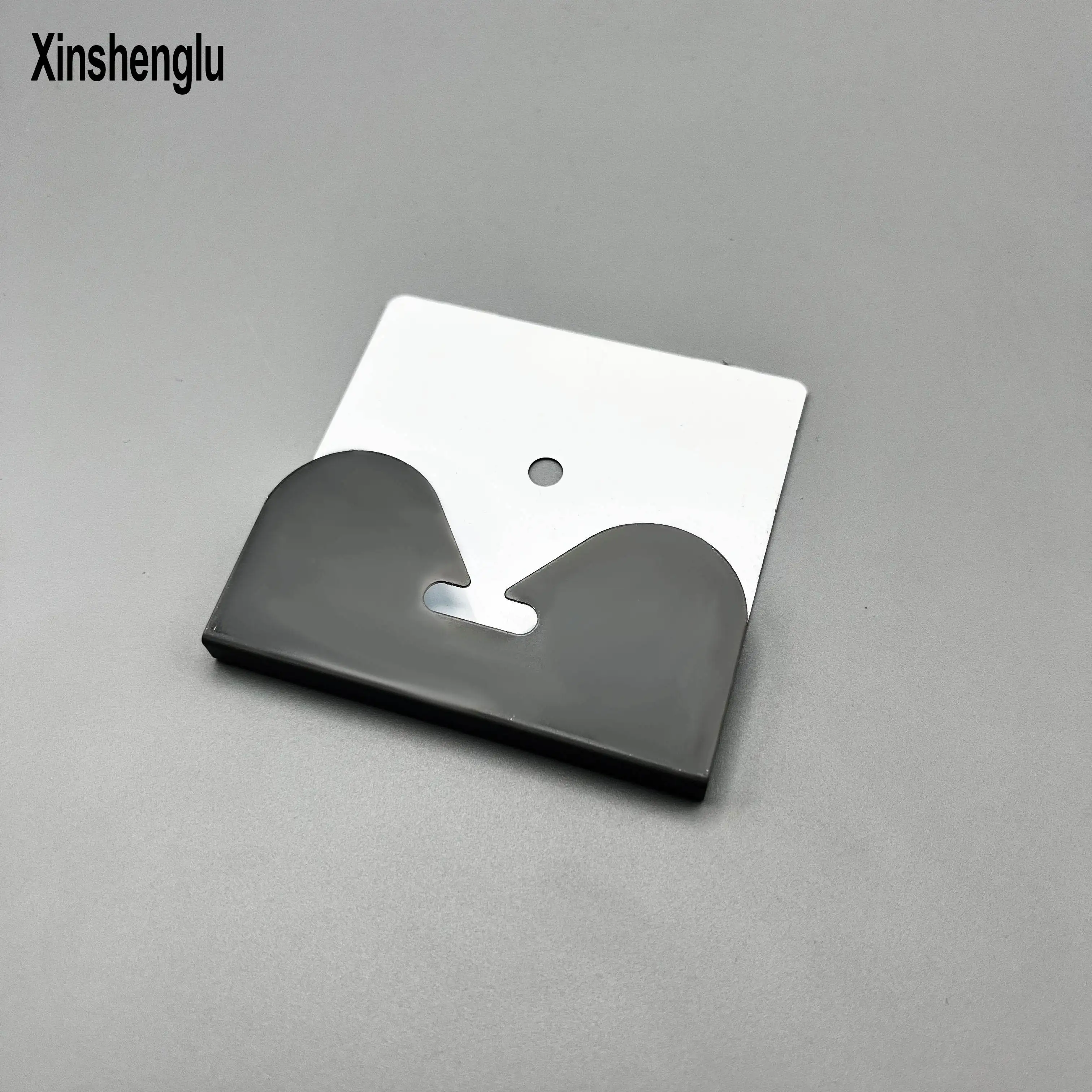 Affordable frameless square glass plate mirror Metal hook Mirror Hardware accessories Cross mirror hanger