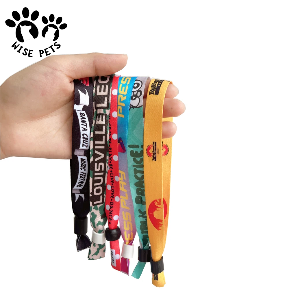 Custom Printed Bracelet Polyester Ribbon Bracelets Religious Christian Rainbow Satin Wristbands for Women Men Kids