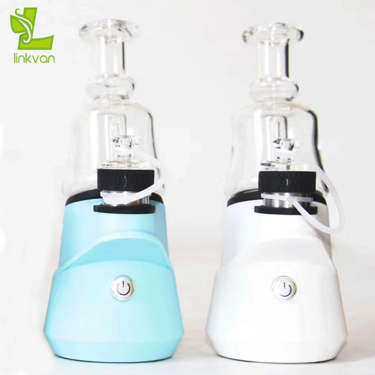 
Linkvan Electric Smoking Pipe Glass Bubbler Rechargeable Battery Powered Portable Wax Dab Pen Enail Dab Rig soc vape starter kit 
