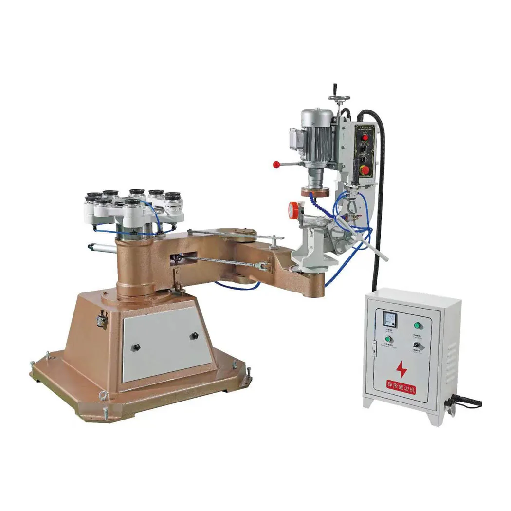 Simple Shaped Glass Edge Polishing Machine High Work Efficiency Automatic Glass Edging Machine
