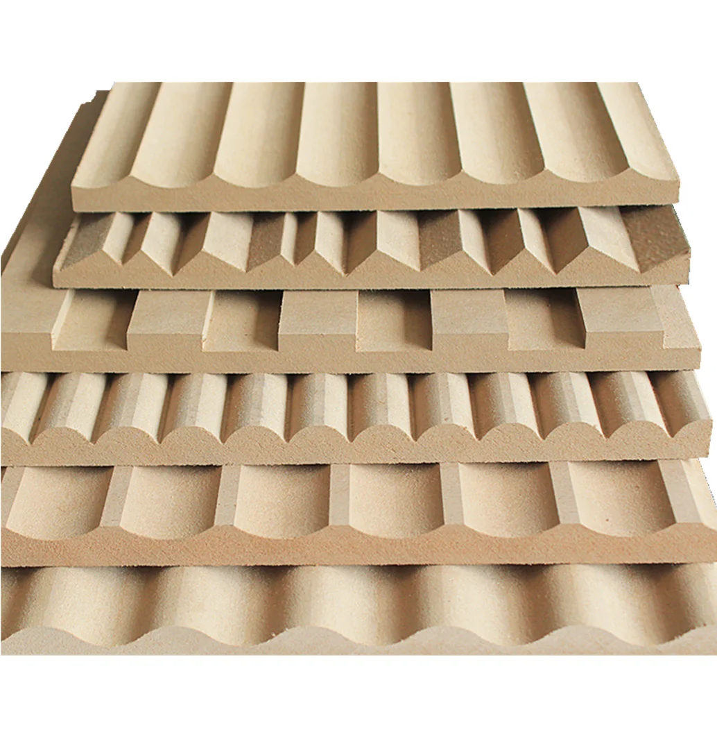 Hot Selling Curved Fluted Flexible Ribbed MDF Timber Wall Panels Used on Outside of Office Apartment Building