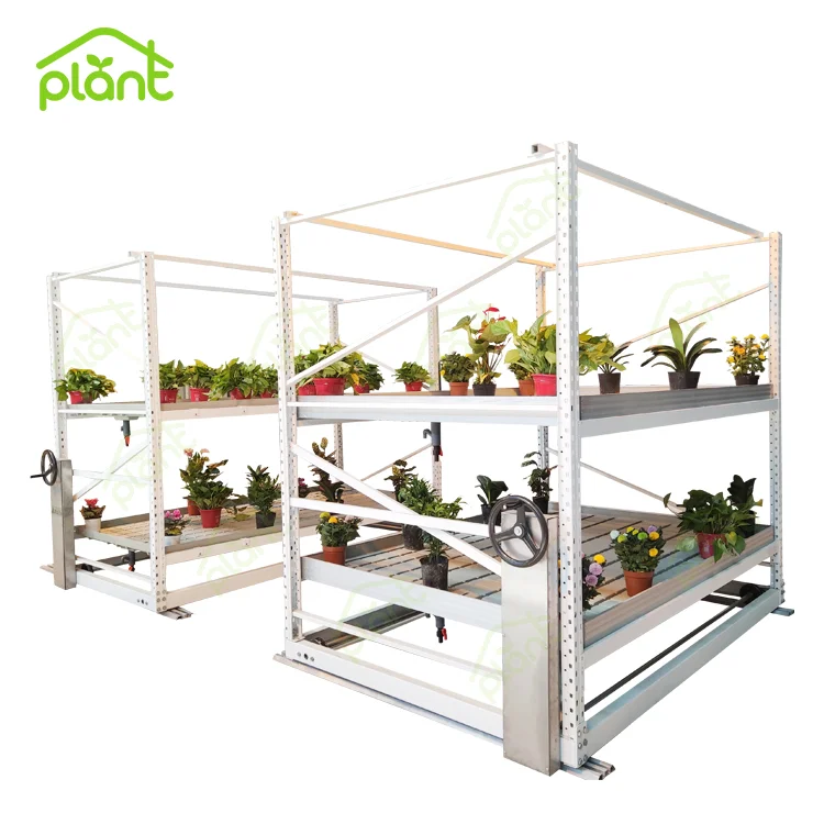 Commercial  New Type Metal Display Shelf and Rack Mobile Vertical Rolling Grow Rack