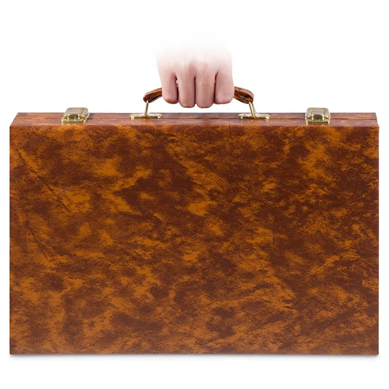 Классический набор нарды 15 дюймов виниловые кожаные нарды настольная игра