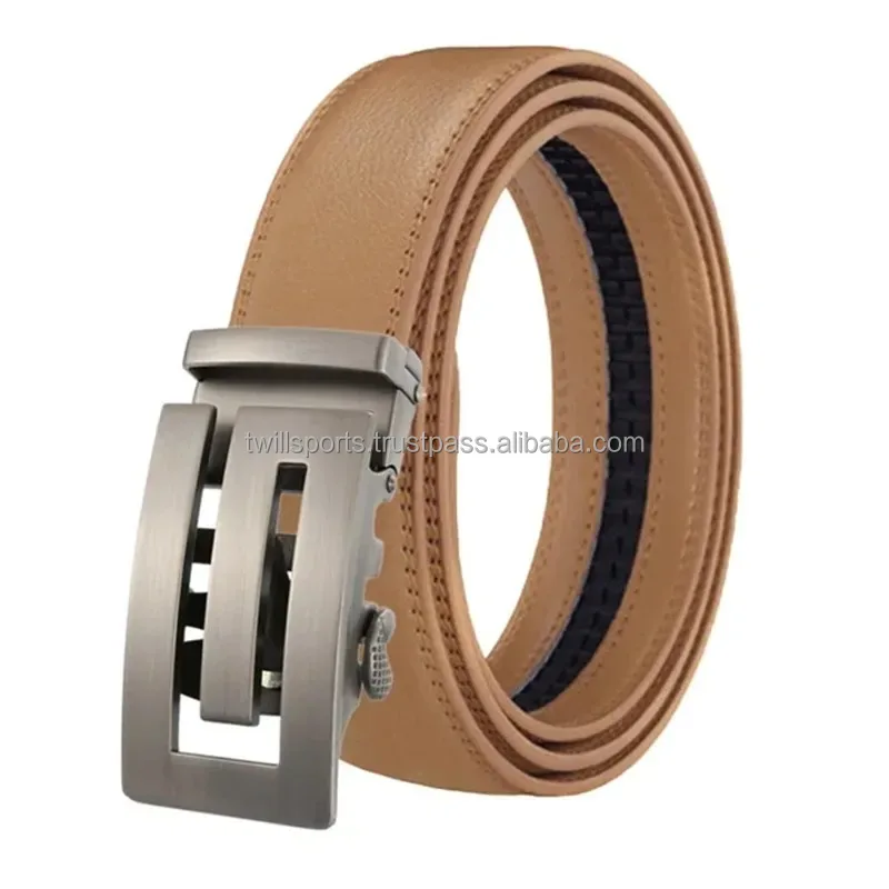 Мужской кожаный ремень с автоматической пряжкой для 2024