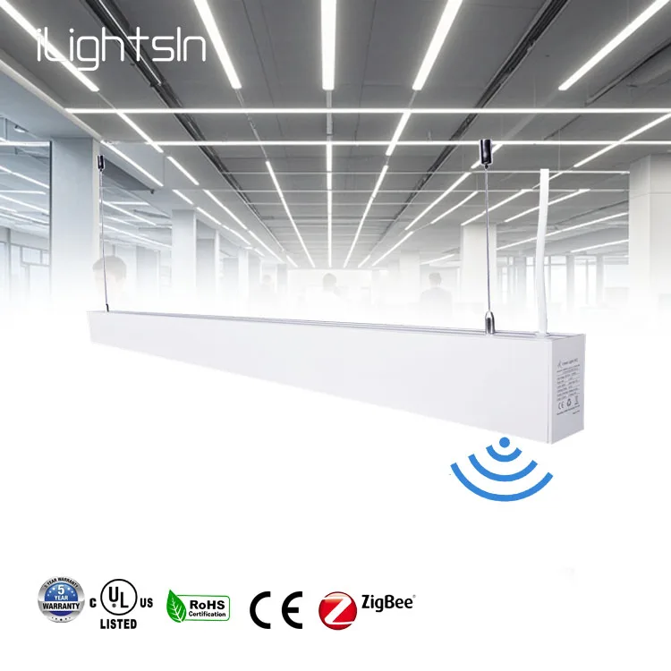 Wireless Motion Sensor Lighting Systems Lamps 600mm 1000mm 1200mm Pendant Suspended Strip Led Linear Light