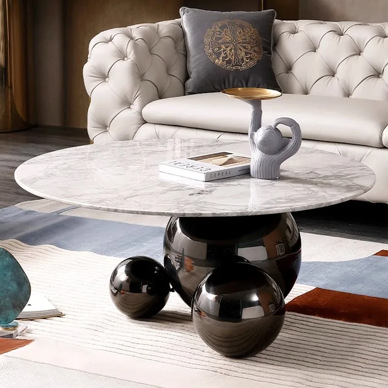 New three legs wood round table sofa center table living room furniture sets for under