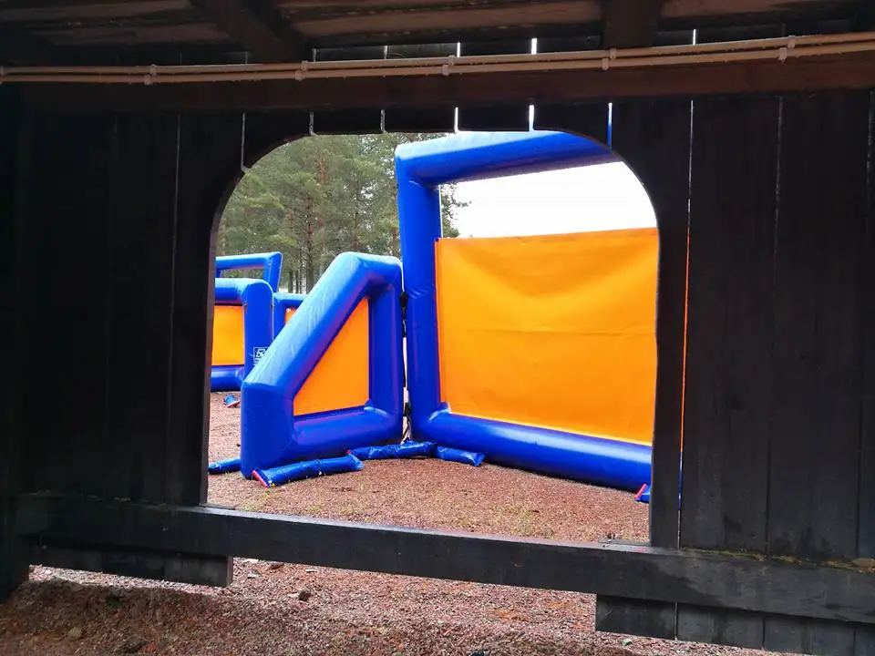 hot sales commercial grade tactical inflatable air bunker,inflatable shelter wall paintball bunker with custom design