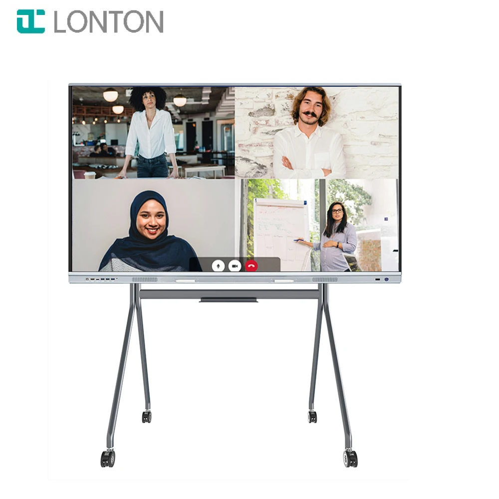 LT Factory Wholesale 75 Inches 20 Points Touch Screen Electronic Panel Multimedia 4K Display Interactive White Board