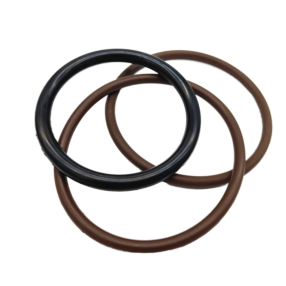 Manufacturer High-Pressure Industrial Rubber O-Ring Seals Available in All Sizes Machine Applications Made FKM EPDM PTFE Plastic