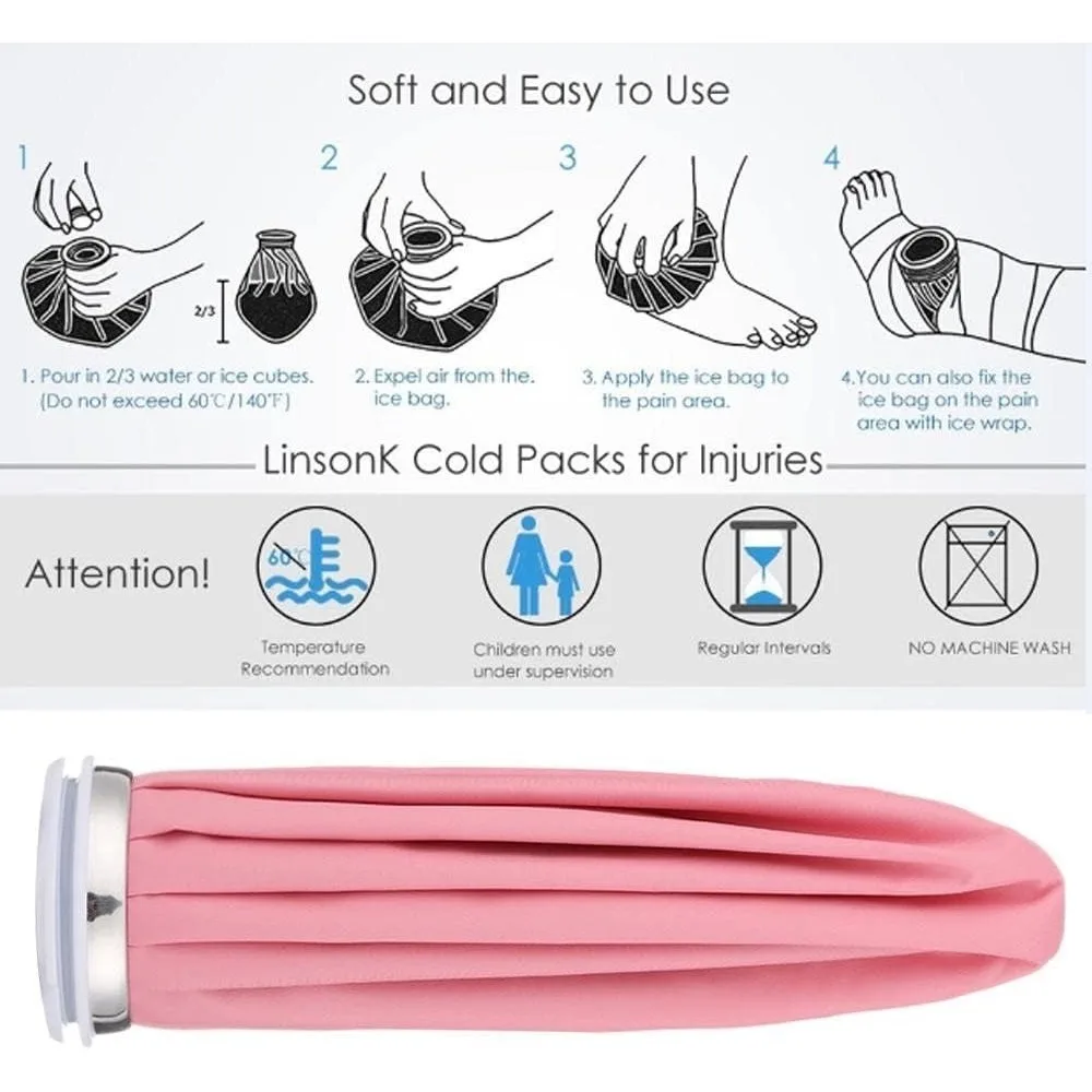 Reusable Various Sizes Medicla Ice Pack for Knee Head Leg Breathable Material Cooler Bag Pain Relief Injury Care Cold Therapy