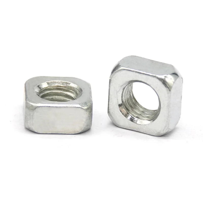 DIN557 Metric 304 Stainless Steel Square Nut Grade A2-70/A4-80 M3 M4 M5 M6 M12 Square Nut For Heavy Industry