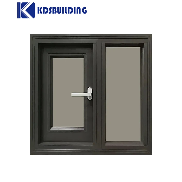 KDSBuilding Aluminium Profile Thermal Break Tinted Glass Fancy Stainless Steel Window Grill Design