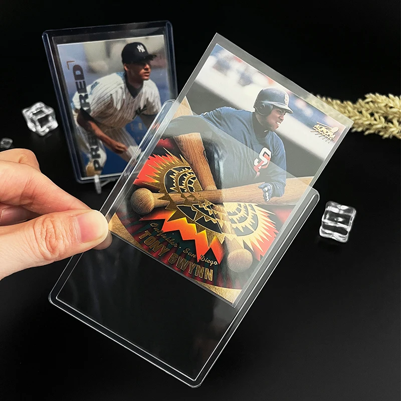 Custom Card Holders Top Loads for Cards PVC Clear Plastic Card Protector for Sports Cards/Game Cards/IP Cards