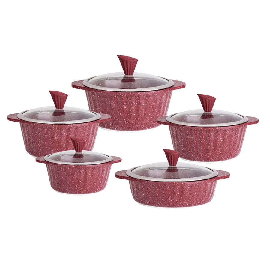 
 YEAHMECK, 10 шт., набор посуды из итальянского гранита  