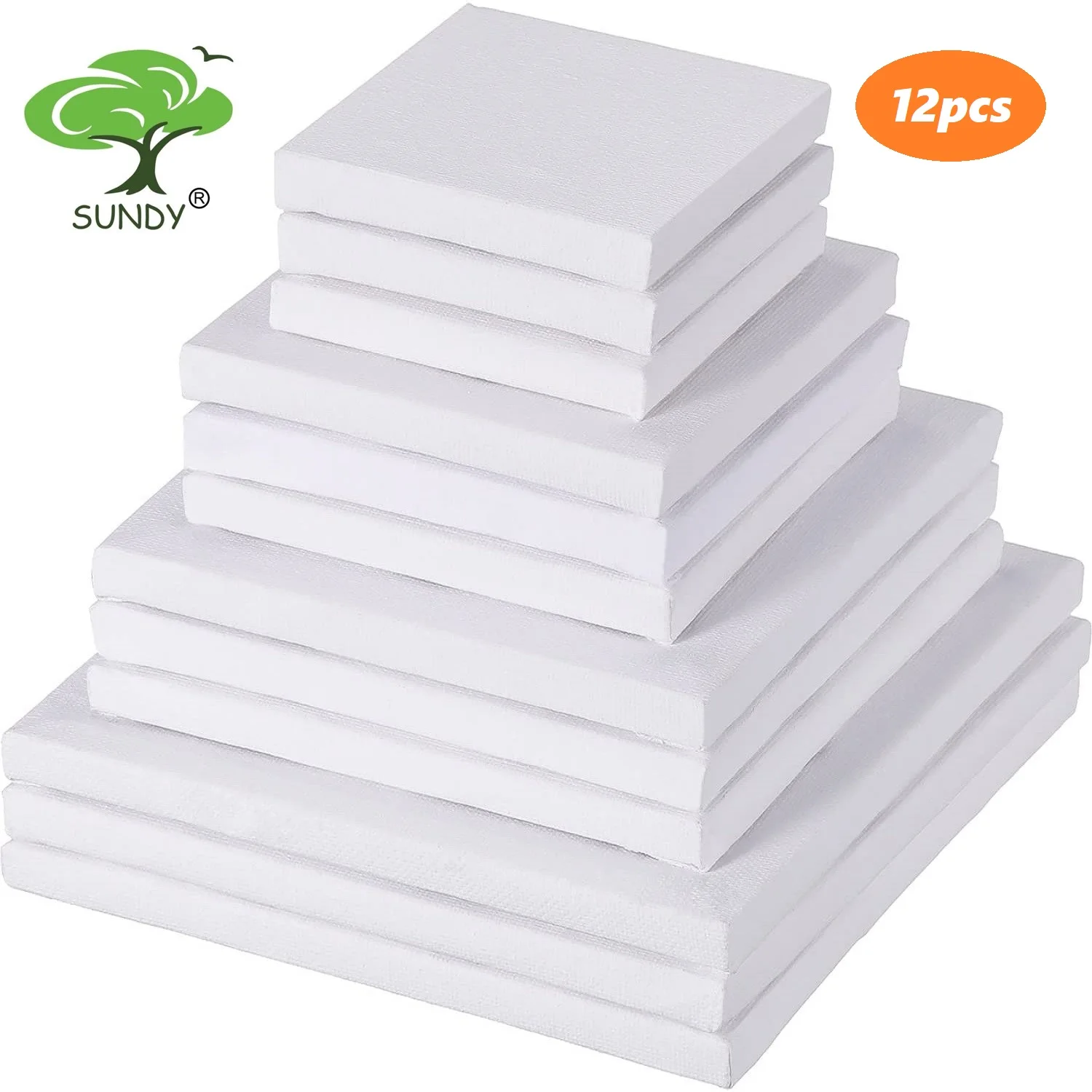 Оптовая продажа, растягивающийся художественный холст 8*8 10*10 квадратной формы из 100% хлопка для детей и взрослых