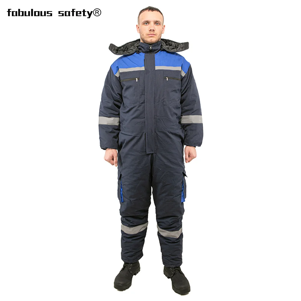 Custom Warm Wear-resistant Mechanic Fireproof Winter Working Overall For Men