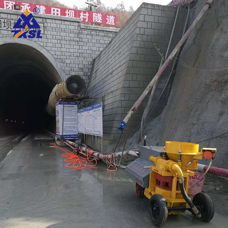 Spraying Gunite Gunning Dry Mix Refractory Concrete Shotcrete Machine