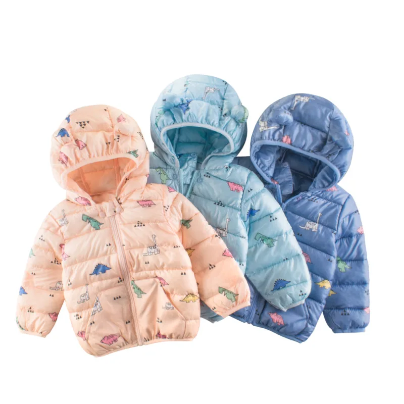 Wholesale Winter Warm Thick Windproof Baby Boys Kids Puffer Jackets Hooded Jacket Down