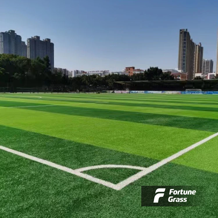 14Stitches and 16Stitches Grass Rolls 12000Dtex Bi color Black SBR Latex Backing Football Grass Turf Sport Grass