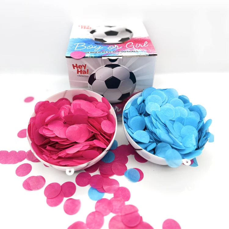 OEM &ODM European Cup celebrations Soccer Ball Football With Blue Pink Powder