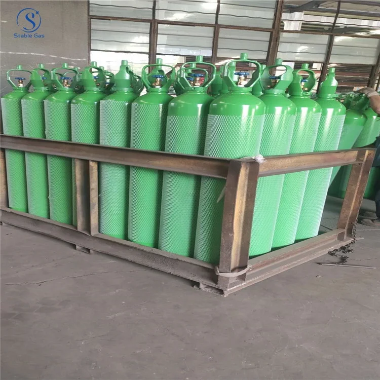 10M3 50L Oxygen/Nitrogen/Argon/CO2 /Acetylene High Pressure Seamless Steel Gas Cylinder