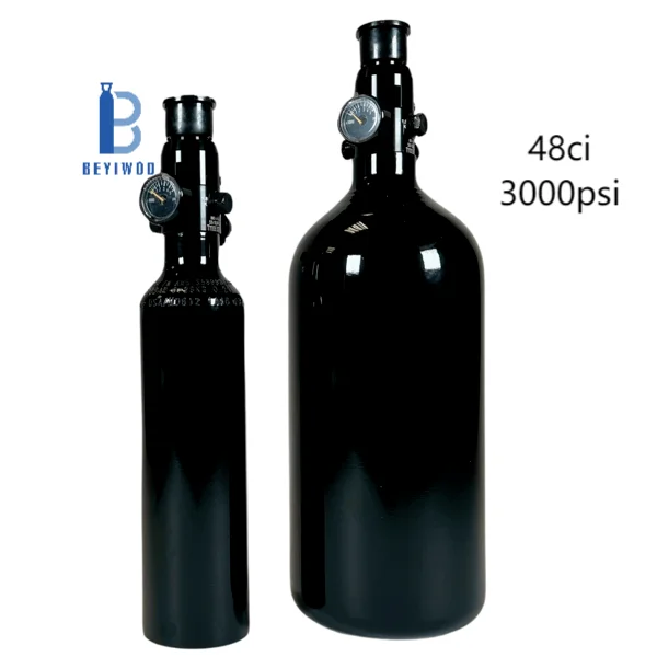 High Pressure Gas Cylinder  48ci 0.8L  paitnball tank for Outdoor Battle Game