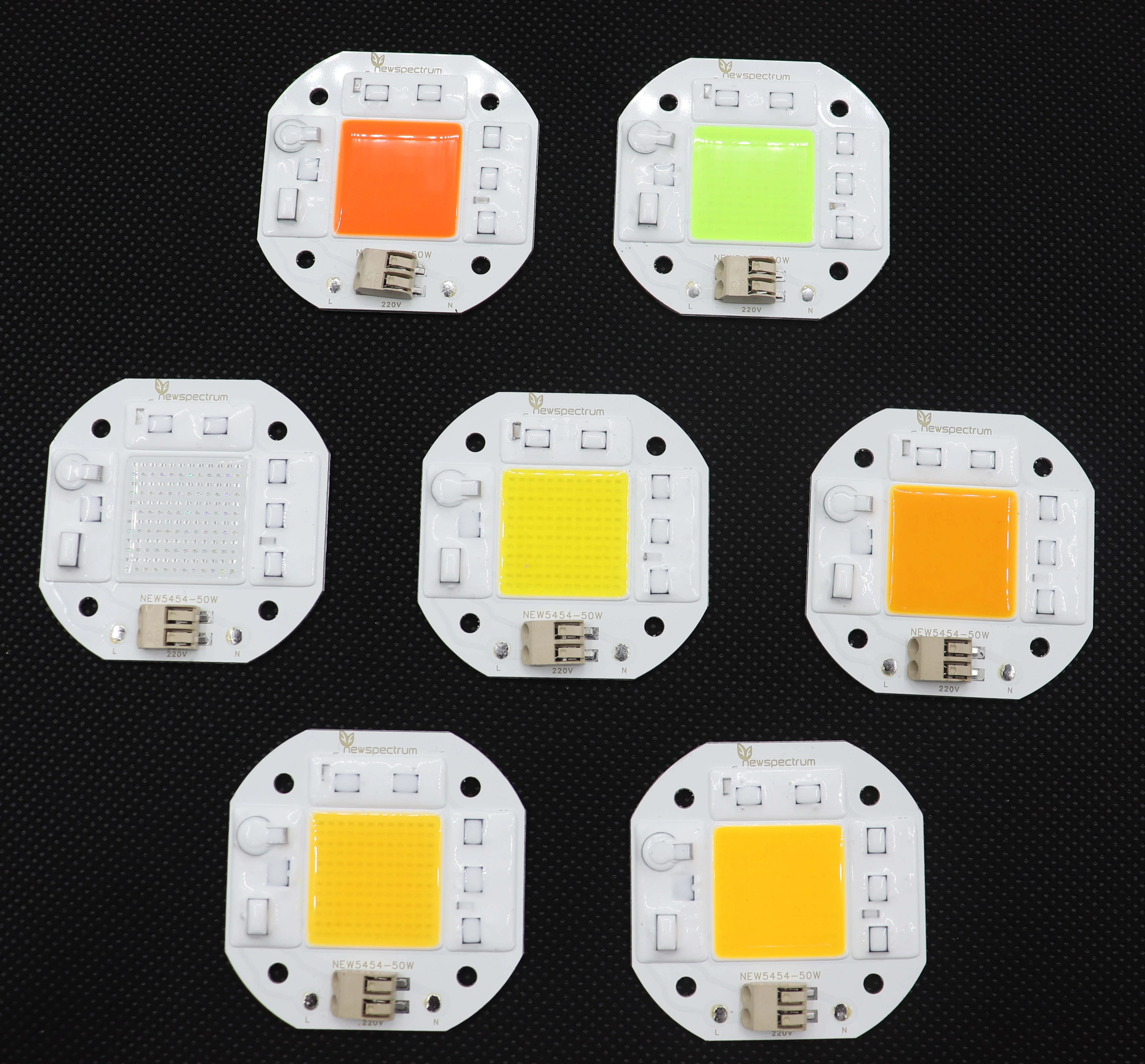 Newspectrum 5454 3000k 20W 30W Solderless Connector Downlight Spotlight COB Module LED COB 50W 220V