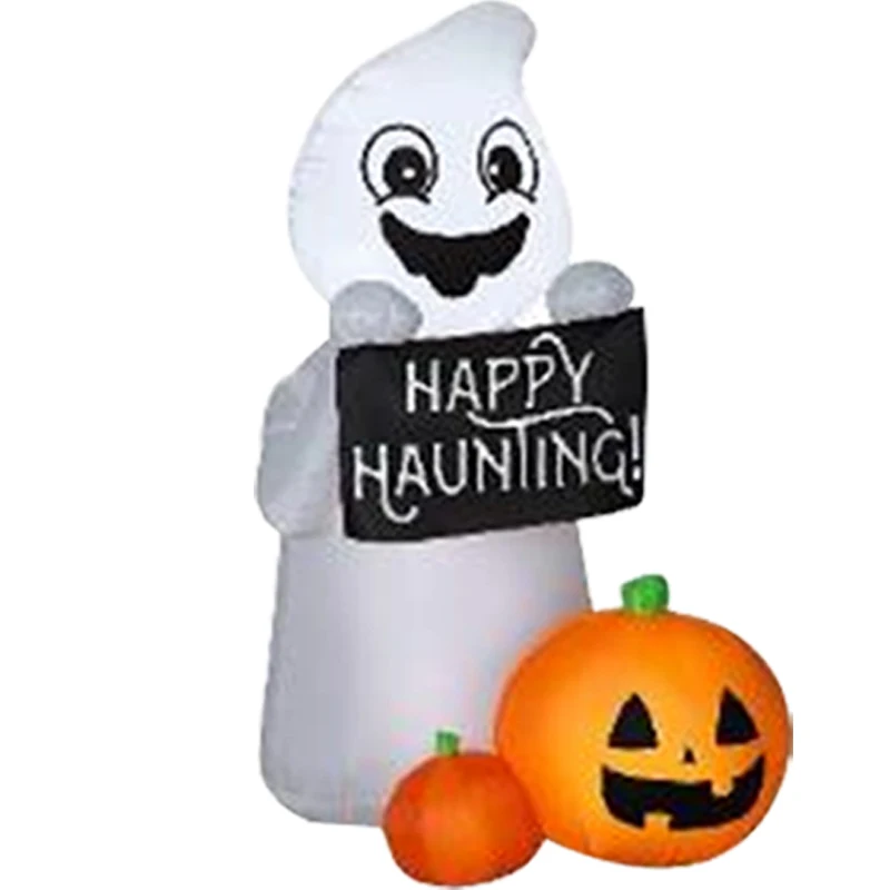 Замечательное Надувное украшение на Хэллоуин, встроенный СВЕТОДИОДНЫЙ надувной Призрак для вечеринки на Хэллоуин, украшение для газона
