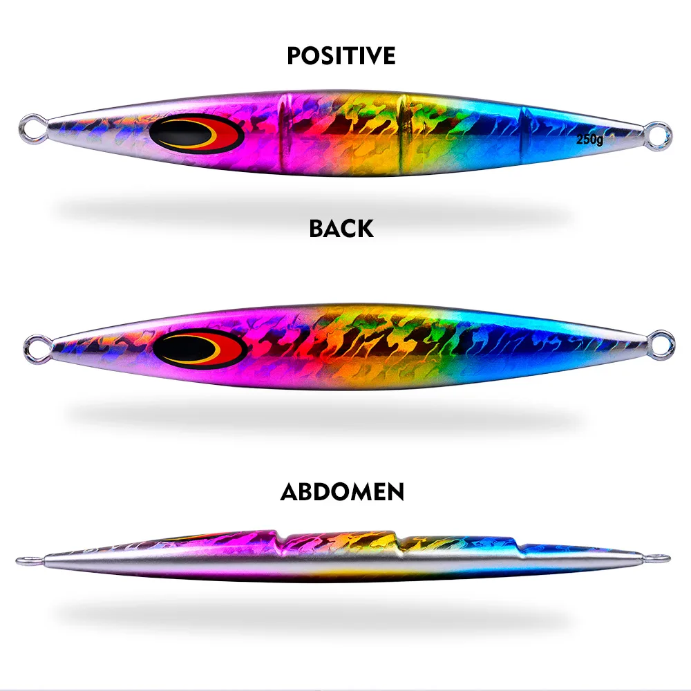 Wholesale 30g 60g 100g 150g 200g 250g Slow Jigging Fish Fast Sinking Fishing Luminous Artificial Bait