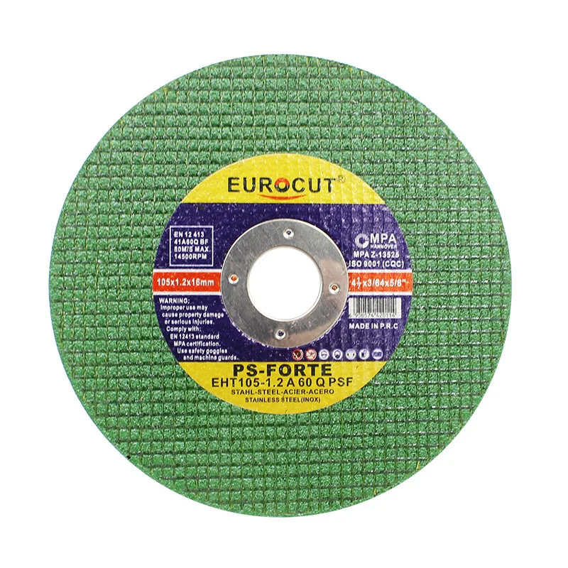 EUROCUT brand MPA certified 4' sharp type cutting disc for stainless steel and metal