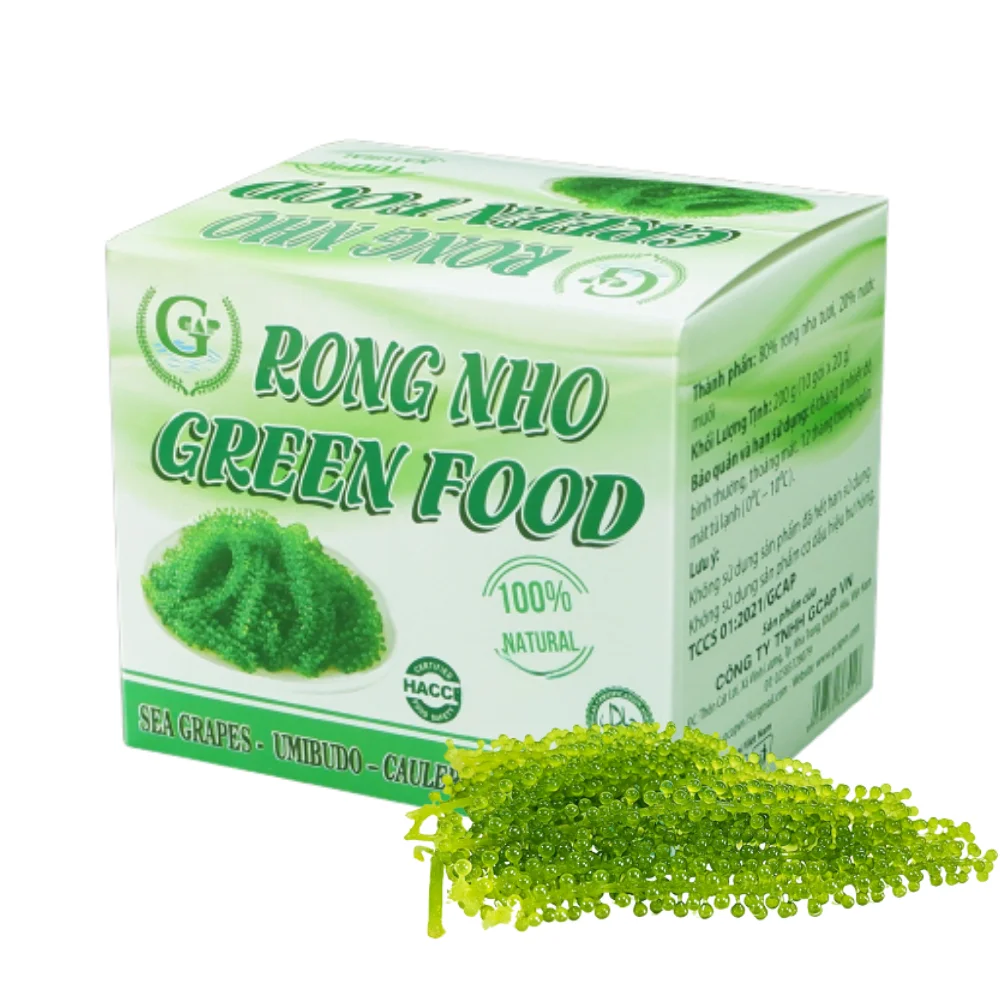 Top Favorite Sea Grapes Seafood Dehydrated Seagrapes Competitive Price Iso Certification Packaging In Carton Box