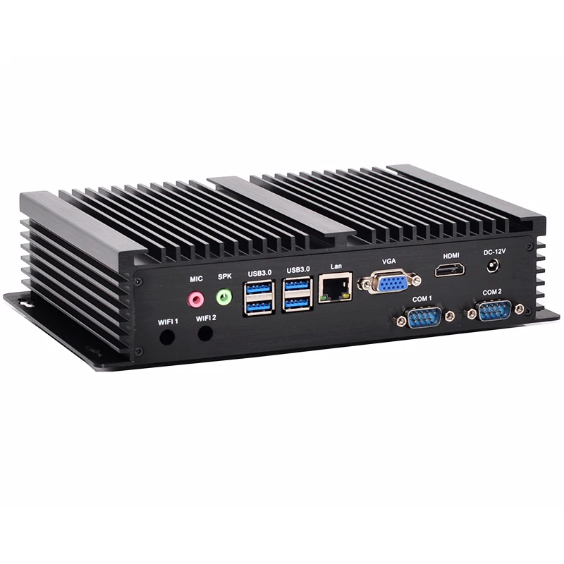 Aluminum Case Fanless Industrial ITX Mini PC I7 8550U 8565U Quad Core 8 Thread Gaming Desktop Computer Barebone System Linux PXE