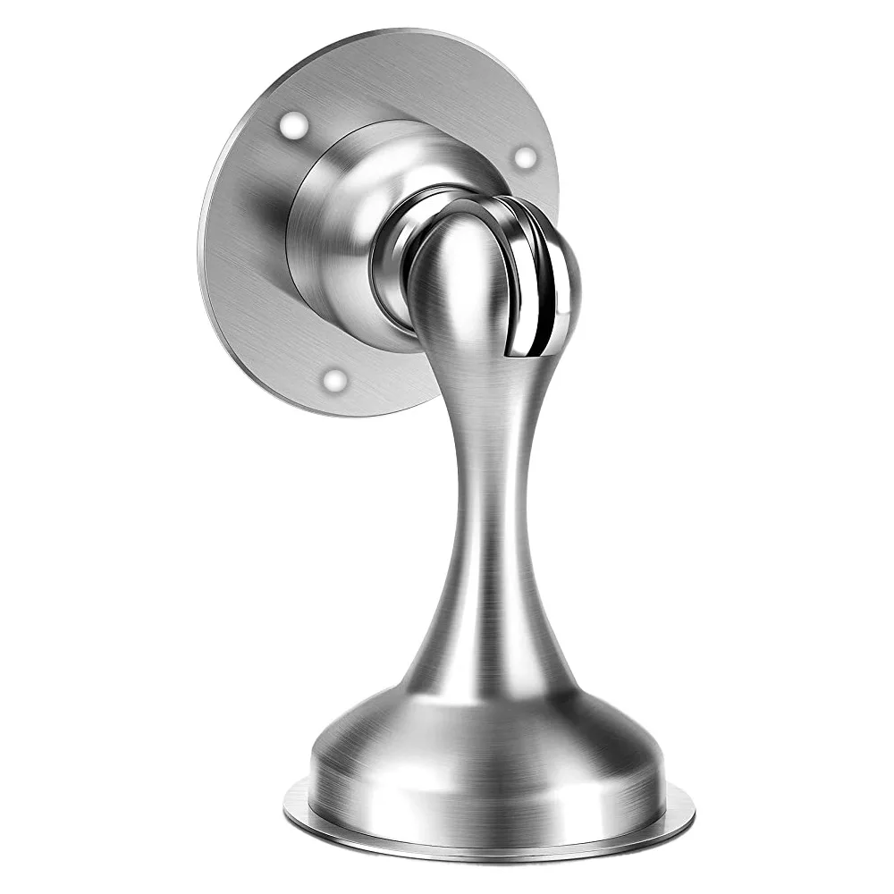 2024 Stainless steel 201 Latch bracket Magnetic door stopper for more robust wall and floor mounting Doorstop function