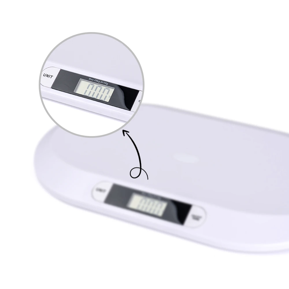 Household Small Animal Kitten Puppy Scale Electronic Pet Scale Digital Toddler Baby Child Weighting Scale with Height Measuring