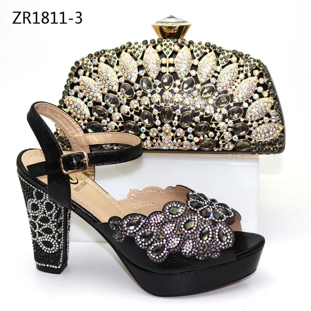 Green color high heel Italian Matching Shoe And Bag