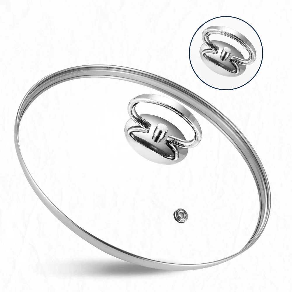 Современные кухонные принадлежности, крышка для сковородок, стеклянная крышка для кастрюль