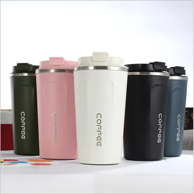 510ml 17oz  Bpa Free Big Mouth Coffee Mug Powder Coated Insulated Water Stainless Steel Vacuum Tumbler
