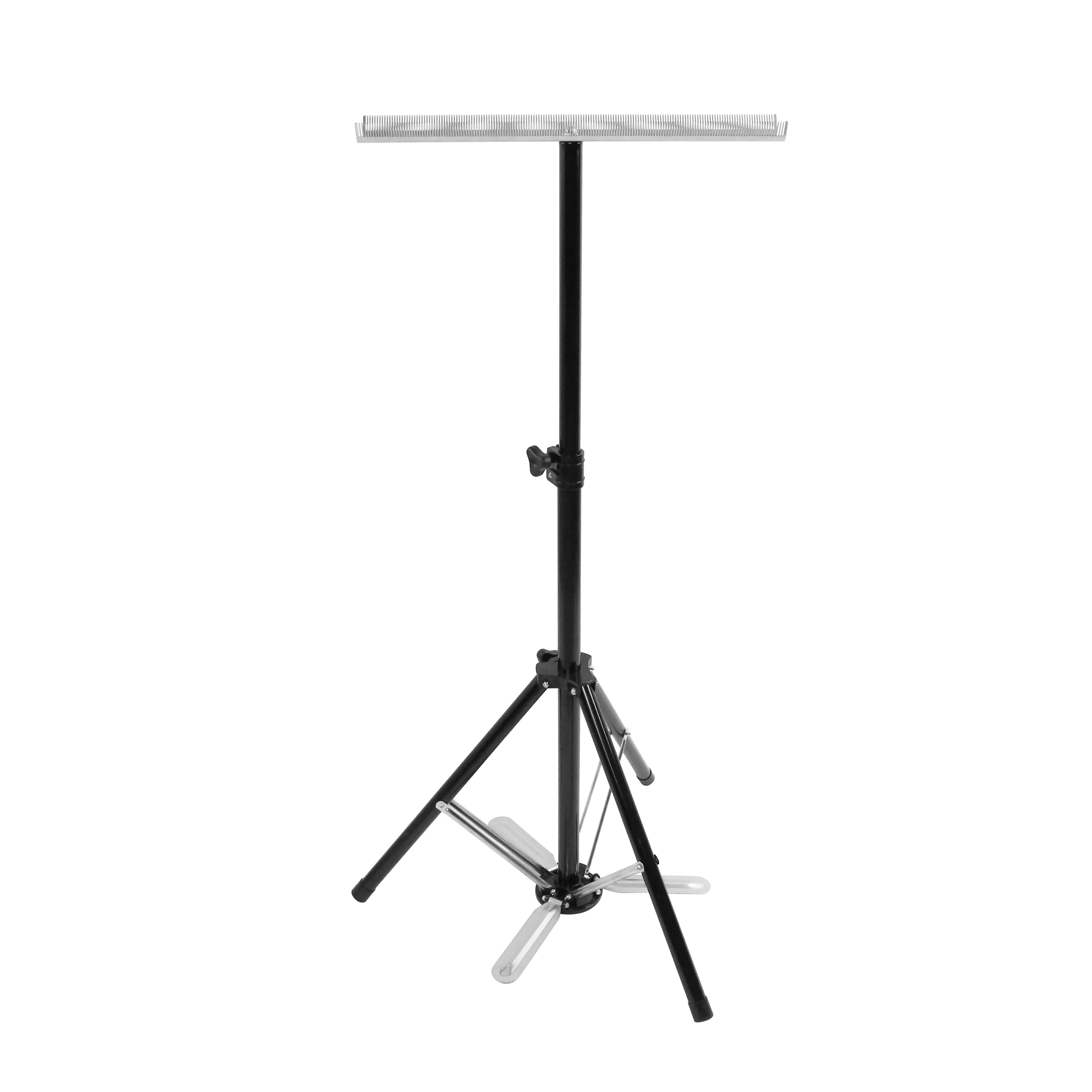 Hair Extension Tool Salon Stainless Steel Hair Extension Wigs Sectioning Display Storage Holder Stand Wig Tripod