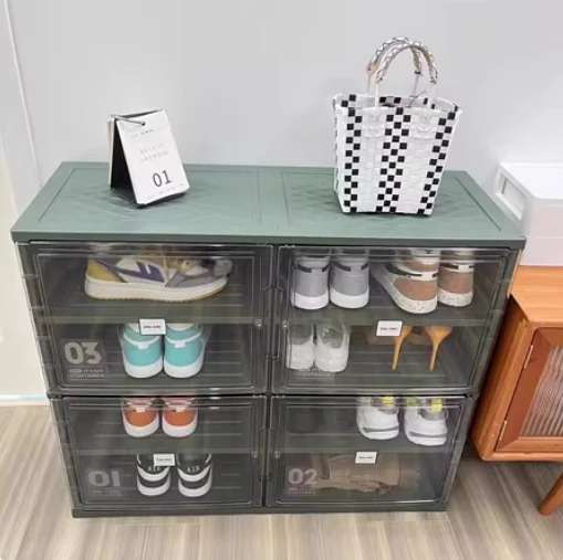 Jeko&Jeko Parallel 2 Row Cube Storage Organizer To Store Shoes with Non Toxic and Zero Formaldehyde Materials