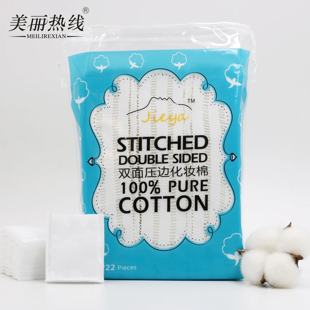 Large capacity Disposable rectangle pure cotton Cosmetic Makeup Remover Absorbent Cotton Pads