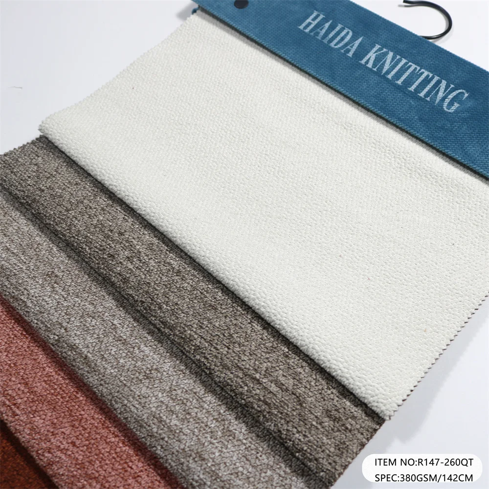 2024 New GRS and OEKO Certification Home Textile Linen Look Home Deco Furniture Cushion Covers Fabric Faux Linen Sofa Fabric