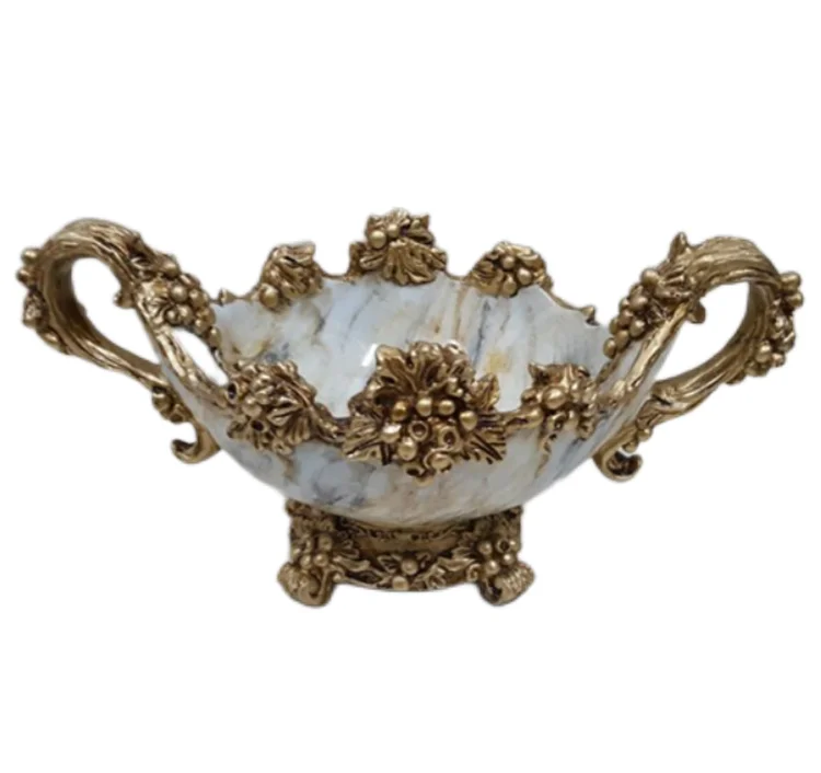 Customized Resin Decorative Luxury Fruit Bowl Dish