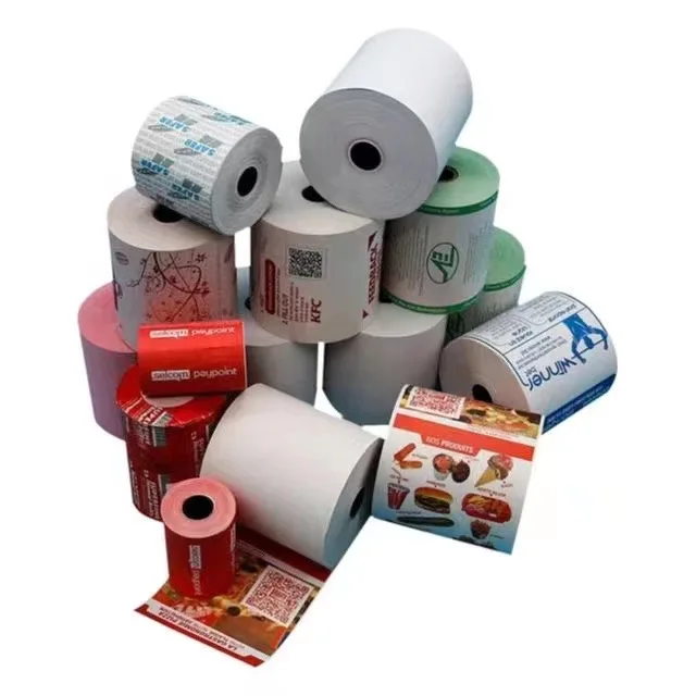 Small sample 58mm 79mm atm pos machine tharmal printer cash register paper 57x50mm thermal paper receipt bill rolls
